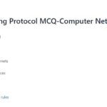 Networking Protocol MCQ