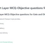 Transport layer mcq