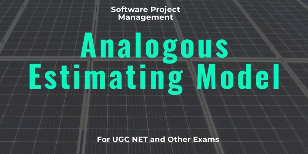 Analogous Estimating Model