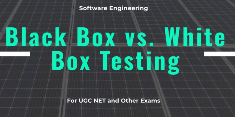 Black Box vs. White Box Testing