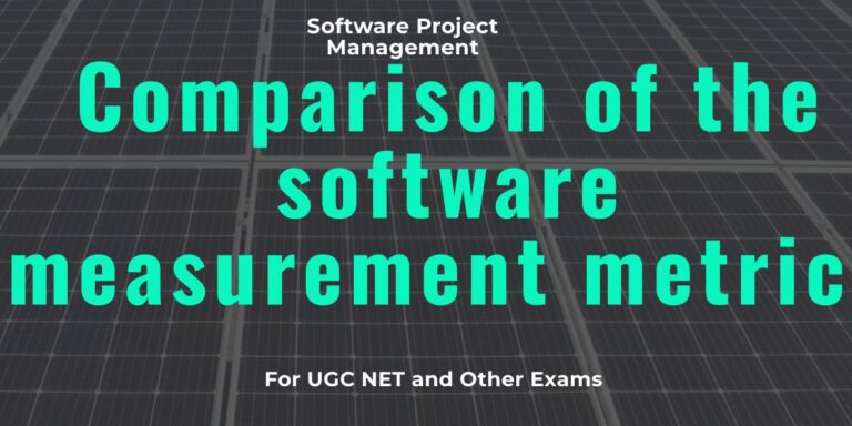 Comparison of the software measurement metrics
