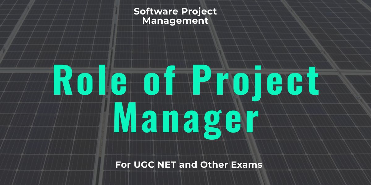 Role of Project Manager