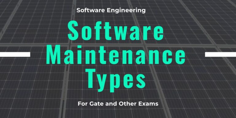 Software Maintenance Types