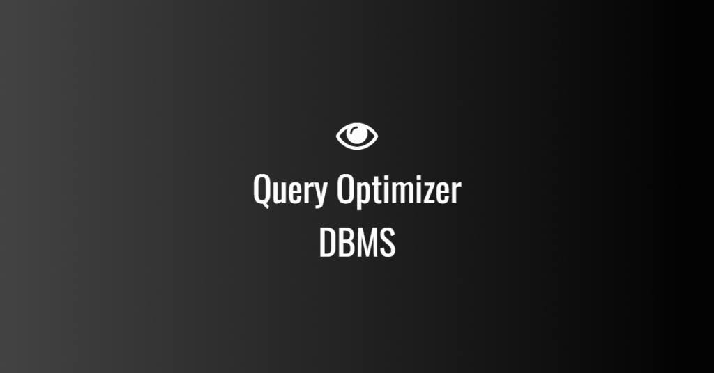 Query Optimizer in DBMS