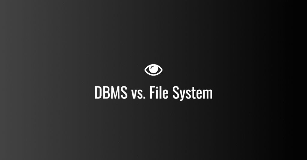 DBMS vs. File System