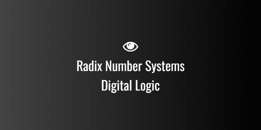 Radix Number Systems