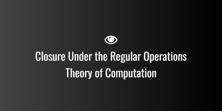 Closure Under the Regular Operations
