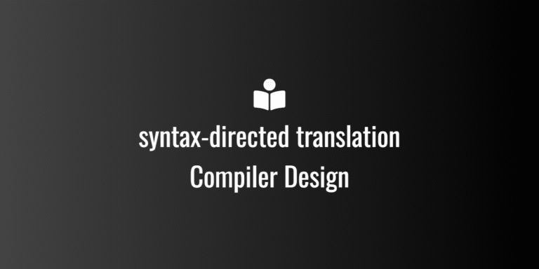 syntax-directed translation
